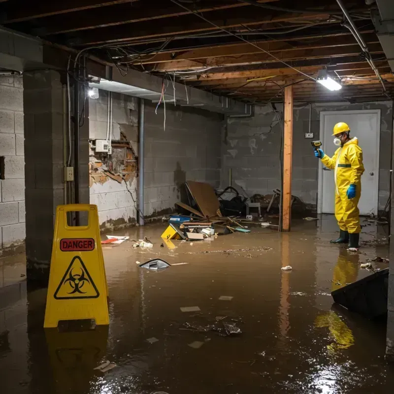 Flooded Basement Electrical Hazard in Lake Luzerne, NY Property